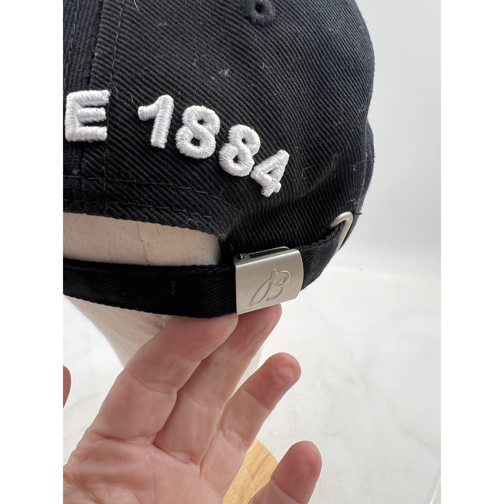 Breitling Hat Cap Strap Back Mens One Size Black Embroidered Aviation Wings Logo - Picture 7 of 10